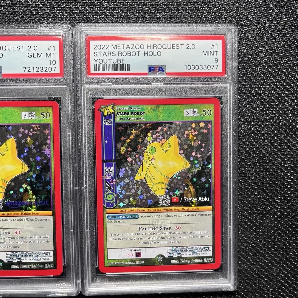 Metazoo Stars Robot Hiroquest PSA 10 Gem Mint + 9 Mint Lot Full Holo Mini Set